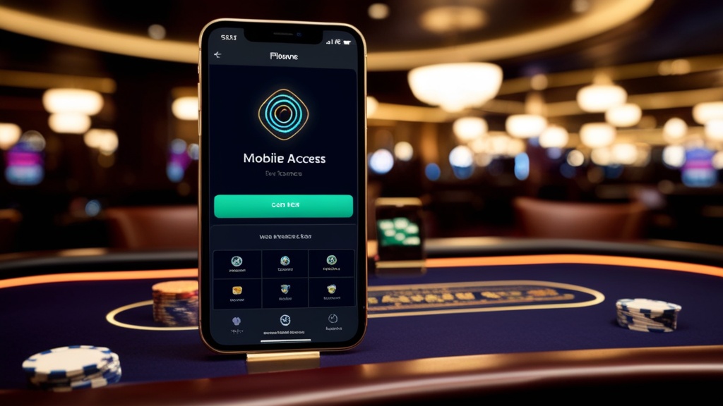 iPhone con accesso rapido all’app in un contesto casino scuro